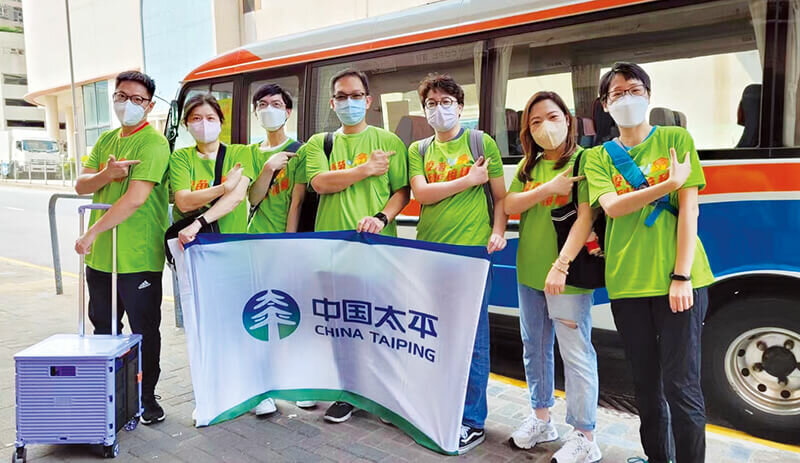 2022年3月，中國太平義工隊響應政府號召協助包裝防疫物資包，以助力特區政府抗擊第五波疫情。